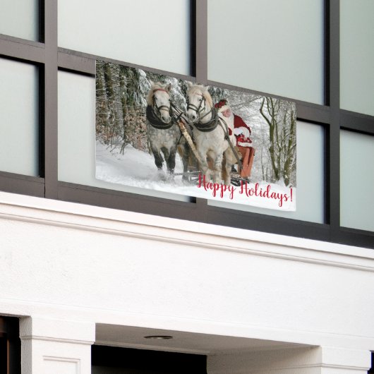 Weihnachtsfeiertag durch den Weihnachtsmann Banner (Äußeres Gebäude)