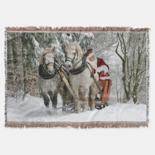 Weihnachtsfeiertag durch den Weihnachtsmann Decke