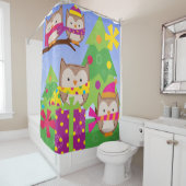 Weihnachtsfeiertag Duschvorhang (Beispiel)