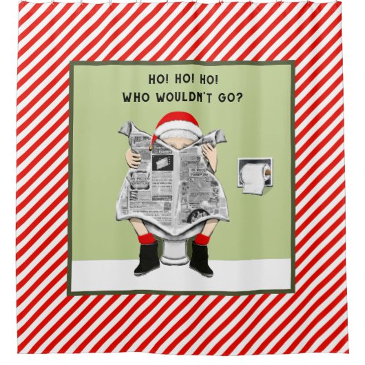 Weihnachtsfeiertag Duschvorhang (Vorderseite)