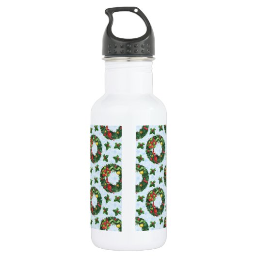 Weihnachtsfeiertag Edelstahlflasche (Rückseite)