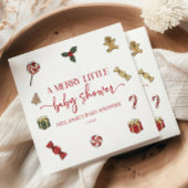 Weihnachtsfeiertag Eine lustige kleine Babydusche Serviette