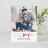 Weihnachtsfeiertag Einfach Die Jahreszeit Niedlich Feiertagskarte (Stehend Vorderseite)