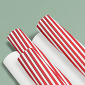 Weihnachtsfeiertag Einfach Rot Streifen festlich Geschenkpapier