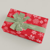 Weihnachtsfeiertag Einfache rote Muster Winter Nie Geschenkpapier Set