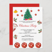 Weihnachtsfeiertag Einladung (Vorne/Hinten)