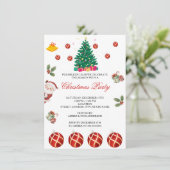 Weihnachtsfeiertag Einladung (Stehend Vorderseite)
