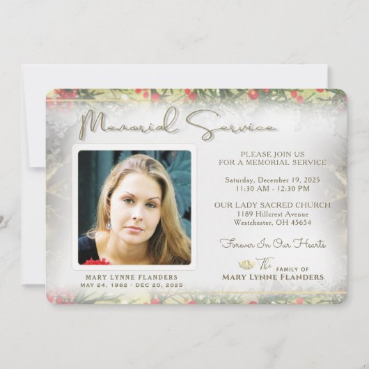 Weihnachtsfeiertag - Einladung (Vorderseite)