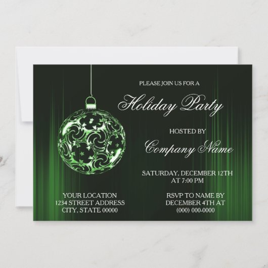 Weihnachtsfeiertag - Einladung (Vorderseite)