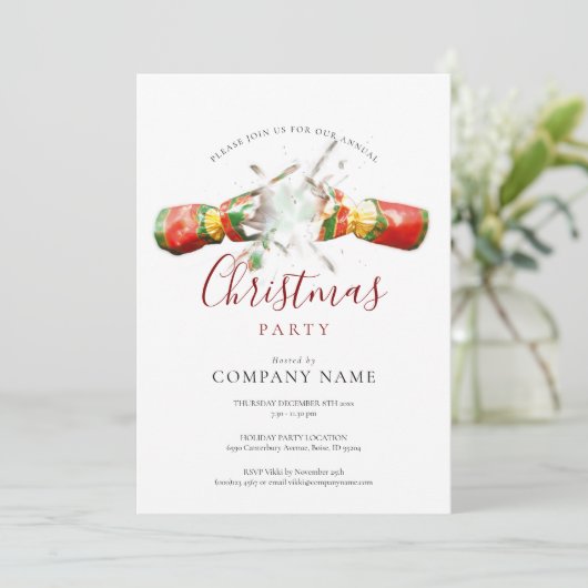 Weihnachtsfeiertag Einladung (Stehend Vorderseite)