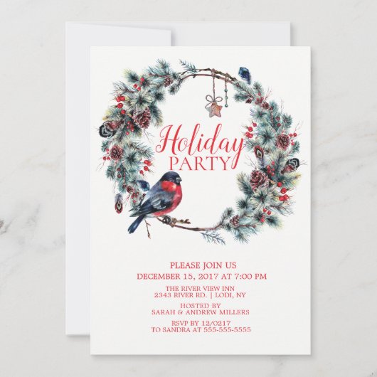 Weihnachtsfeiertag - Einladung (Vorderseite)