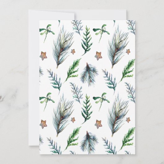 Weihnachtsfeiertag - Einladung (Rückseite)