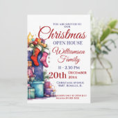 Weihnachtsfeiertag Einladung (Stehend Vorderseite)