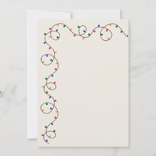 Weihnachtsfeiertag Einladung (Rückseite)