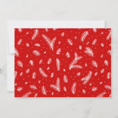 Weihnachtsfeiertag Einladung (Rückseite)