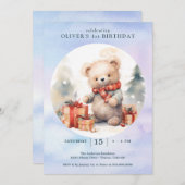 Weihnachtsfeiertag Einladung (Vorne/Hinten)