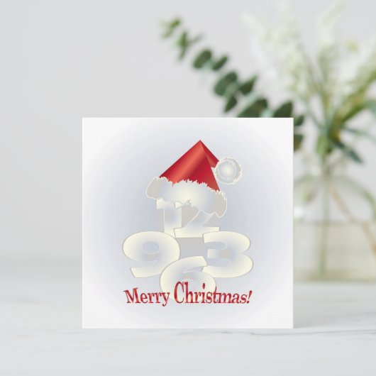 Weihnachtsfeiertag Einladung (Stehend Vorderseite)