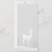 Weihnachtsfeiertag Einladung (Pflaume) (Rückseite)