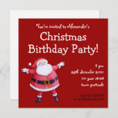 Weihnachtsfeiertag Einladung zum Weihnachtsmann (Vorne/Hinten)