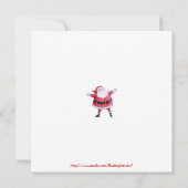 Weihnachtsfeiertag Einladung zum Weihnachtsmann (Rückseite)