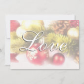 Weihnachtsfeiertag Einladung zur Hochzeit (Rückseite)