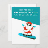 Weihnachtsfeiertag Einladungspostkarte (Vorne/Hinten)