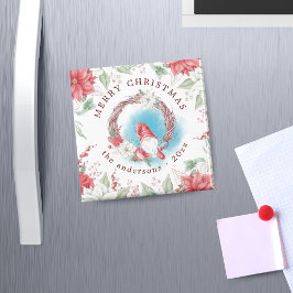 Weihnachtsfeiertag elegant floriert magnet