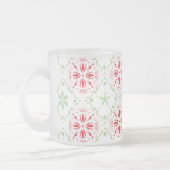 Weihnachtsfeiertag Elegante Einfache Schneeflocke Mattglastasse (Links)