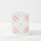 Weihnachtsfeiertag Elegante Einfache Schneeflocke Mattglastasse (Mittel)