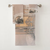 Weihnachtsfeiertag - elegante Weihnachtsbälle, Lat Badhandtuch Set (Insitu)