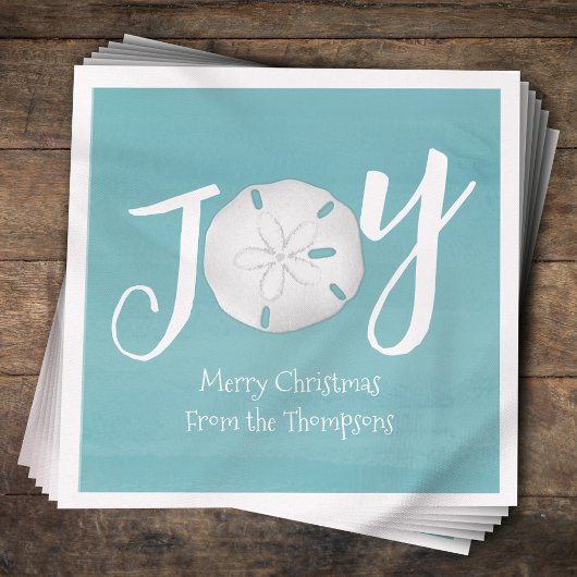 Weihnachtsfeiertag Eleganter Strand Türkis Küste Serviette