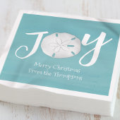 Weihnachtsfeiertag Eleganter Strand Türkis Küste Serviette