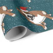 Weihnachtsfeiertag Englisch Bulldog Geschenkpapier (Rolleneckpunkt)