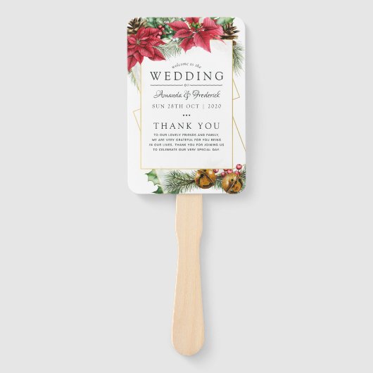 Weihnachtsfeiertag Fächer (Vorderseite)