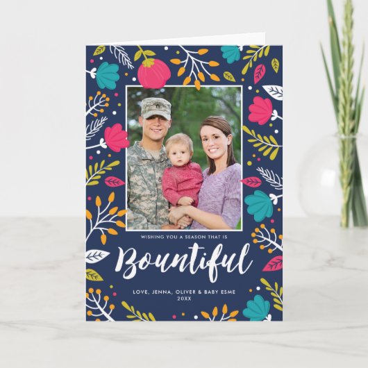 Weihnachtsfeiertag Faltkarte Einladung (Vorderseite)