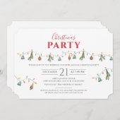 Weihnachtsfeiertag Familie Party Modernes Rustikal Einladung (Vorne/Hinten)