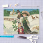 Weihnachtsfeiertag Familiengewebe Party Seidenpapier (Handwerk)