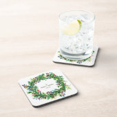 Weihnachtsfeiertag Familienname Holi Getränkeuntersetzer (Rechte Seite)