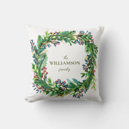 Weihnachtsfeiertag Familienname Holi Kissen