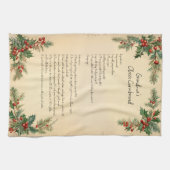 Weihnachtsfeiertag Familienrezept Geschirrtuch (Horizontal)