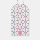 Weihnachtsfeiertag - farbenfrohe Bauernläden Geschenkanhänger (Rückseite)