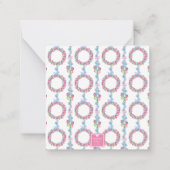 Weihnachtsfeiertag - farbenfrohe Bauernläden Mitteilungskarte (Rückseite)