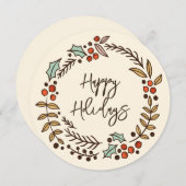 Weihnachtsfeiertag Feiertagskarte (Vorne/Hinten)