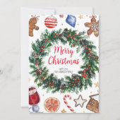 Weihnachtsfeiertag Feiertagskarte (Vorderseite)