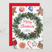 Weihnachtsfeiertag Feiertagskarte (Vorne/Hinten)