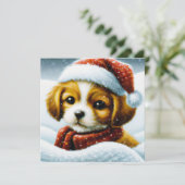 Weihnachtsfeiertag Feiertagskarte (Stehend Vorderseite)