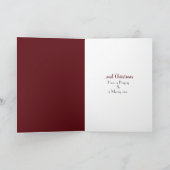 Weihnachtsfeiertag Feiertagskarte (Innenseite)