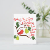 Weihnachtsfeiertag Feiertagspostkarte (Stehend Vorderseite)