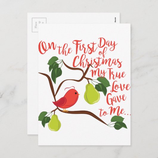 Weihnachtsfeiertag Feiertagspostkarte (Vorne/Hinten)