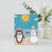 Weihnachtsfeiertag Feiertagspostkarte (Stehend Vorderseite)